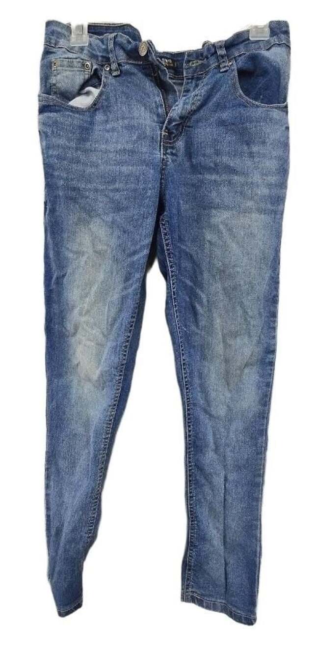 Boys Lee Slim Fit Jeans Size 16 Blue Denim